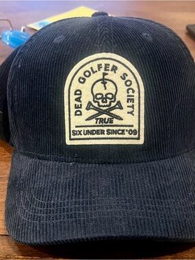 Dead Golfer Society Navy Corduroy Cap - Men's Casual Hat